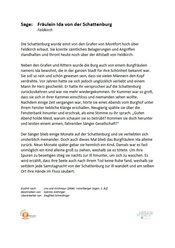 Sage: Fräulein Ida von der Schattenburg