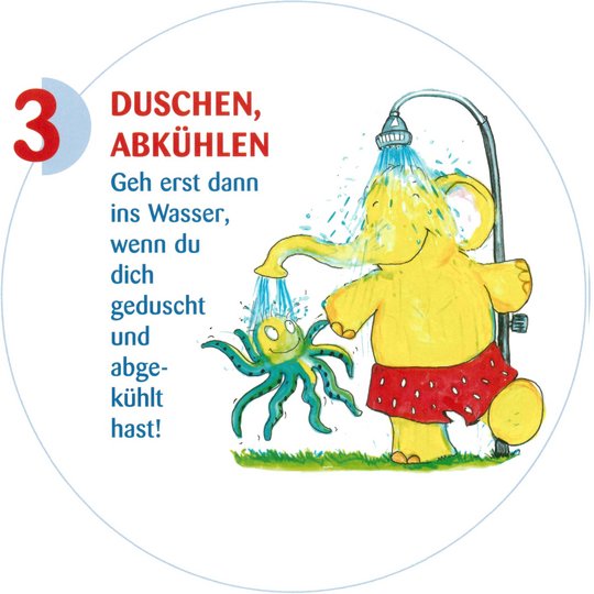 3. Duschen, Abkühlen